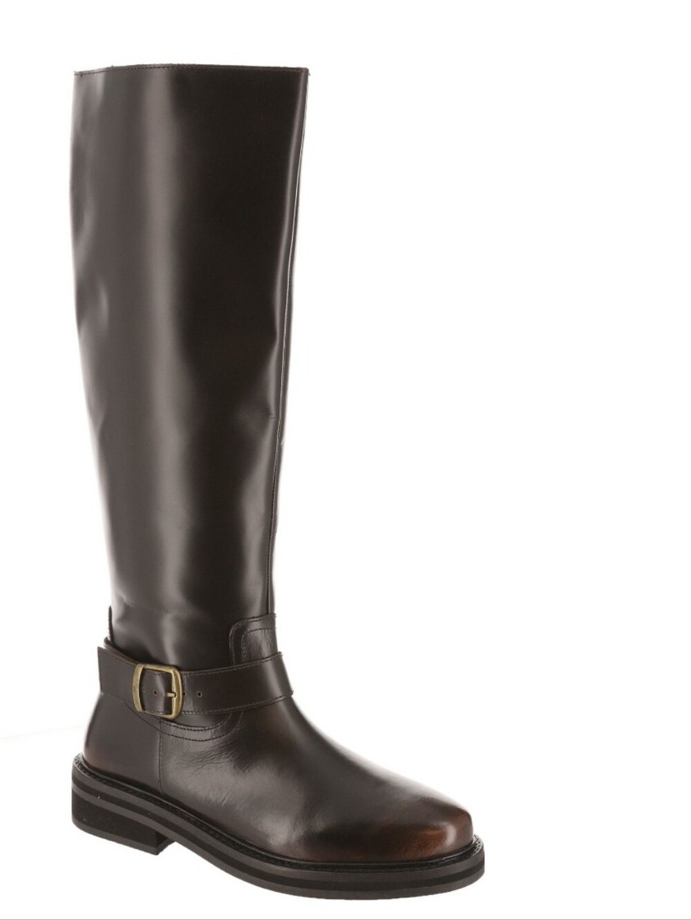 Seychelles Provence Tall Brown Leather Riding Boots with Buckle Strap..Size 9.5